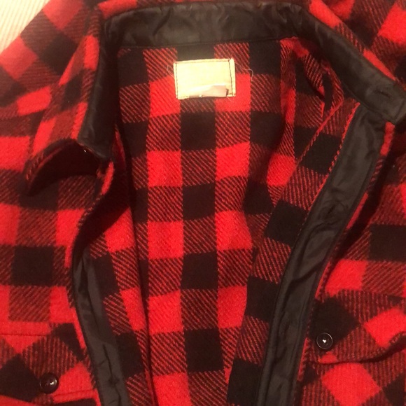 Vintage Melton Wintermaster Buffalo Plaid Wool Button-up Shirt - Picture 11 of 12